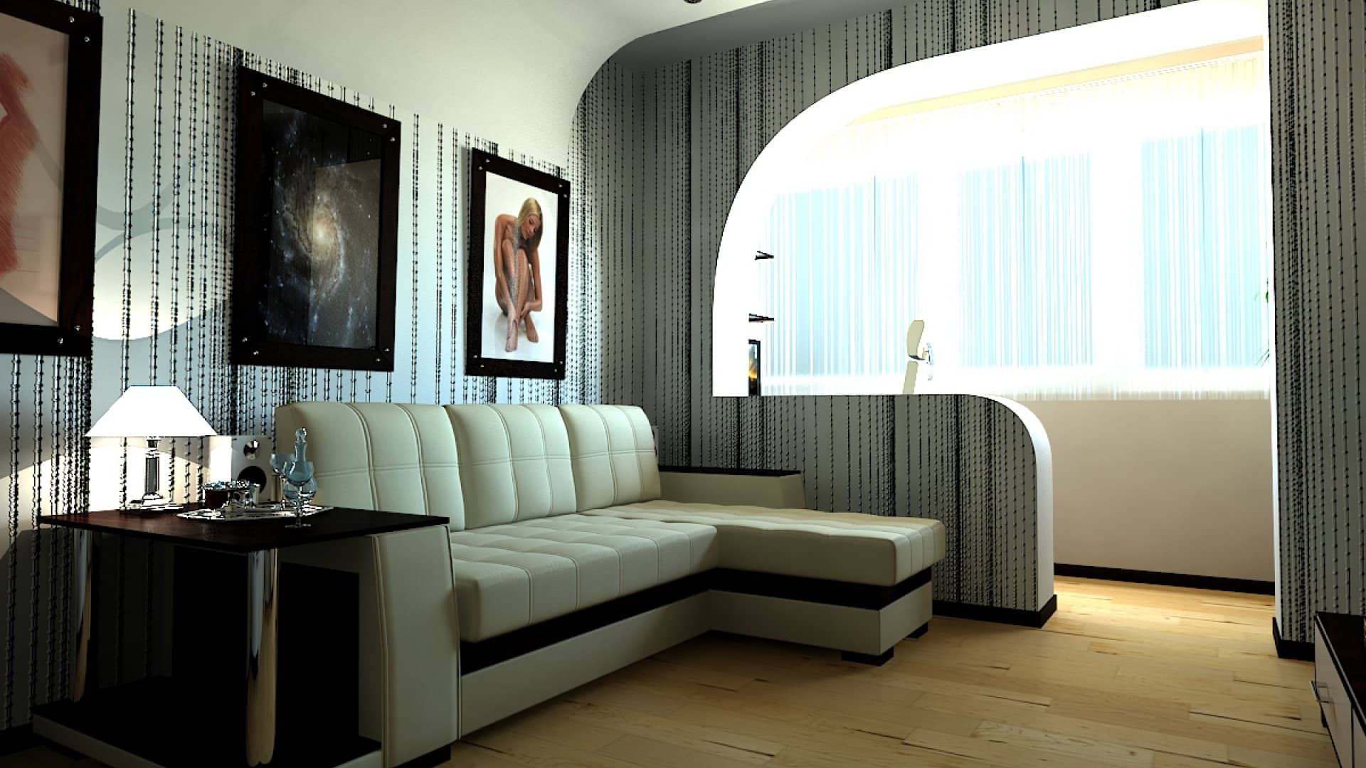 Необычный зал с балконом: дизайн, фото, идеи