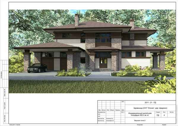 Проекты домов в стиле райта + чертежи и фото