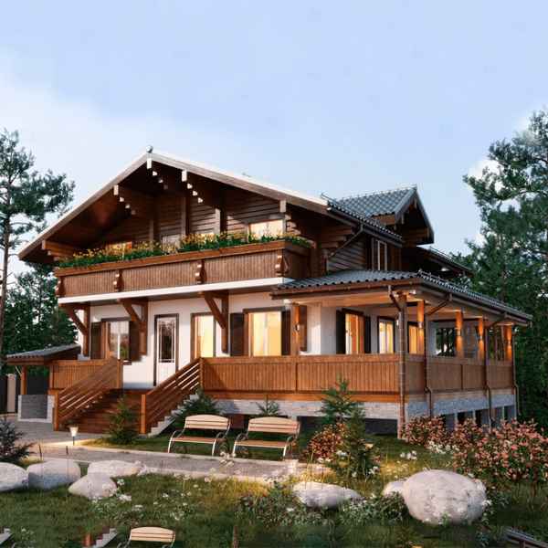 Комбинированные дома из пеноблоков и дерева - проекты, фото, видео, отзывы