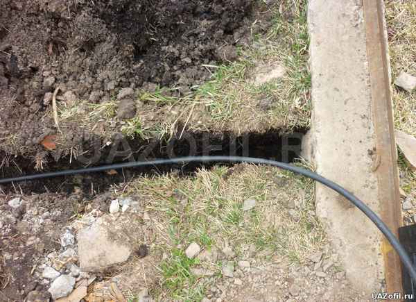 Прокладка кабеля в земле на даче своими руками + пошаговое видео и фото