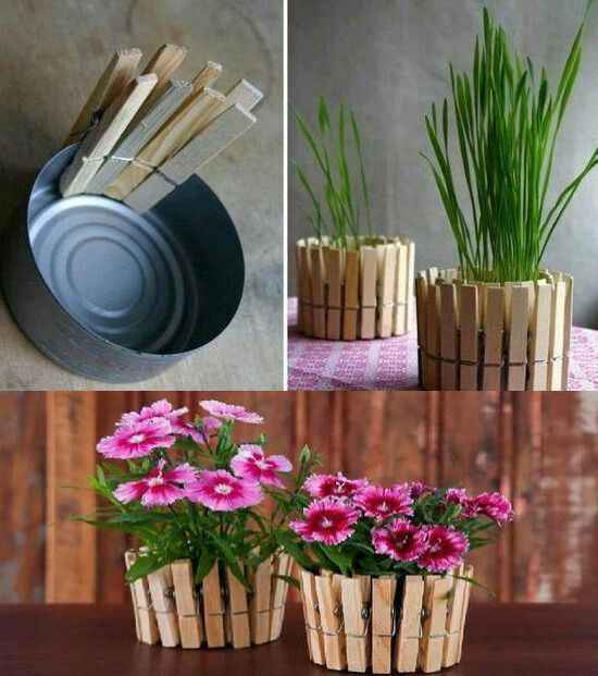 Как сделать горшки для цветов своими руками из подручных материалов + фото и мастер-класс