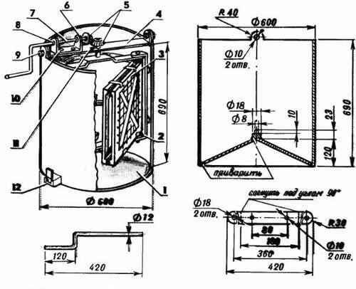 Как сделать медогонку своими руками: чертежи и инструкции с фото и видео