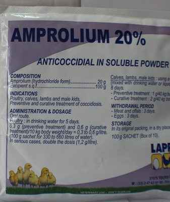 Ампролиум: инструкция по применению для птиц, дозировка