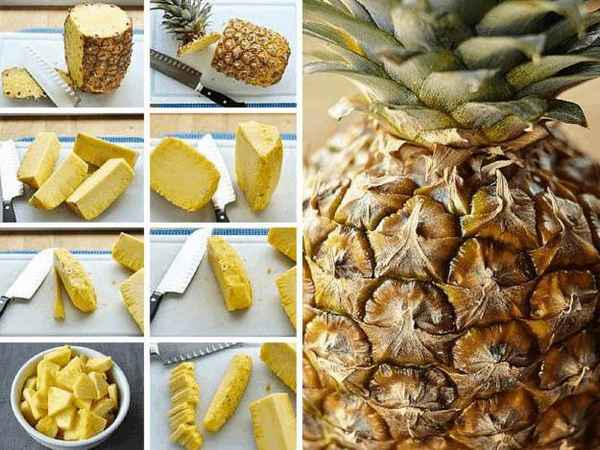 Как выбрать спелый ананас, и как его почистить и порезать в домашних условиях