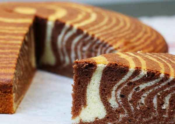 Пирог зебра - 3 рецепта с фото пошагово