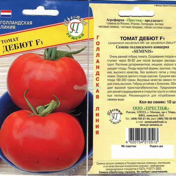 Томат Дебют F1: хаpaктеристика и описание сорта, фото, отзыв