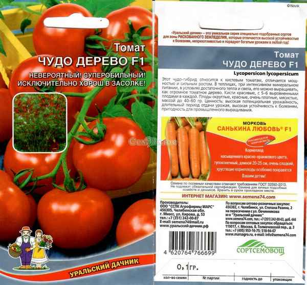 Томат Чудо дерево F1: описание и урожайность сорта, отзывы, фото