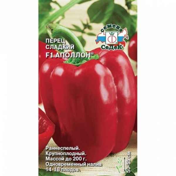 Перец Аполлон F1: описание сорта, фото, отзывы, урожайность