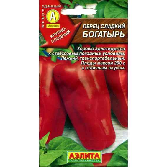 Перец сладкий Богатырь: описание сорта, отзывы, урожайность, фото