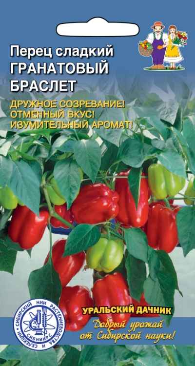 Перец Гранатовый браслет: отзывы, фото и урожайность, описание