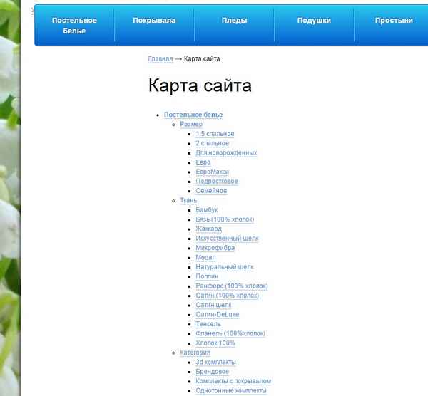 Карта сайта