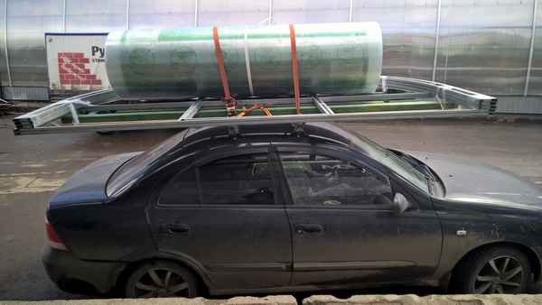 Какая машина необходима для загрузки теплицы (самовывоз)?