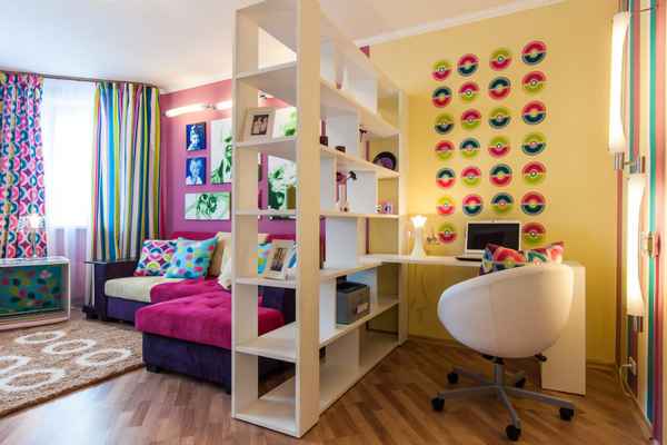 Детская мебель для маленькой комнаты: идеи для зонирования