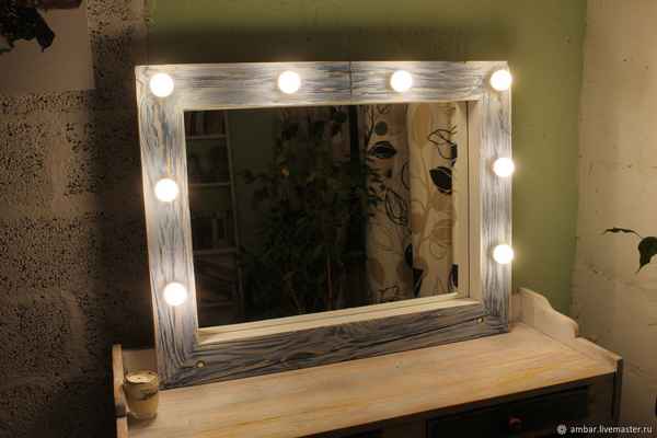 Зеркало с подсветкой своими руками: изготовление, примеры, фото