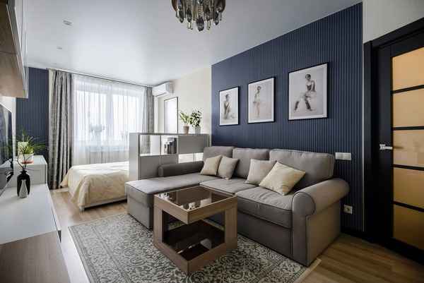 Расставить мебели в однокомнатной квартире: варианты зонирования