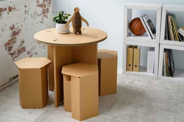 Мебель из картона: лучшие фото с пошаговой инструкцией