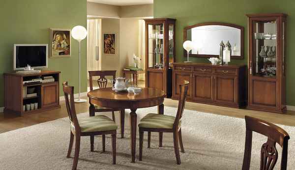 Мебель цвета орех в декорировании спальни, кухни и гостиной