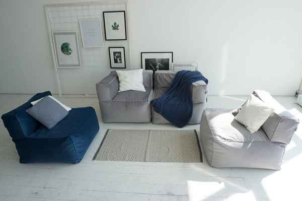 Диван-конструктор из подушек и модулей: фото, концепт