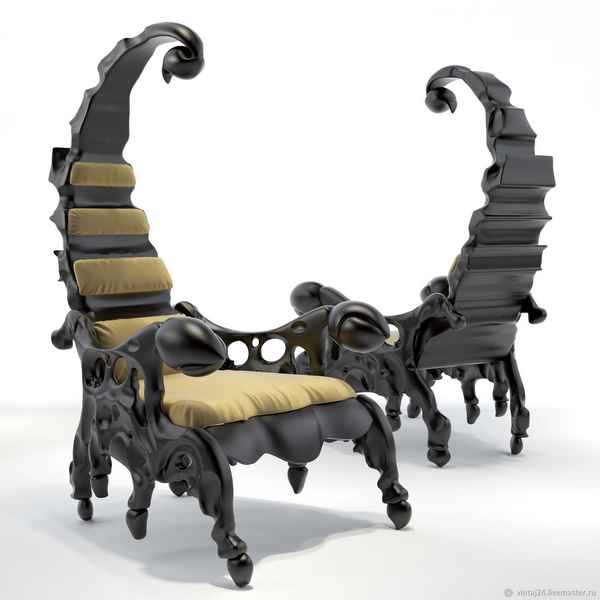 Стильное кресло-скорпион: фото, концепт