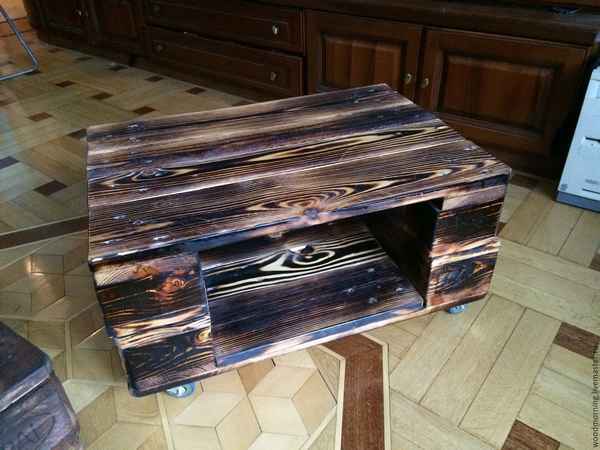 Журнальные столики из поддонов: фото, идеи