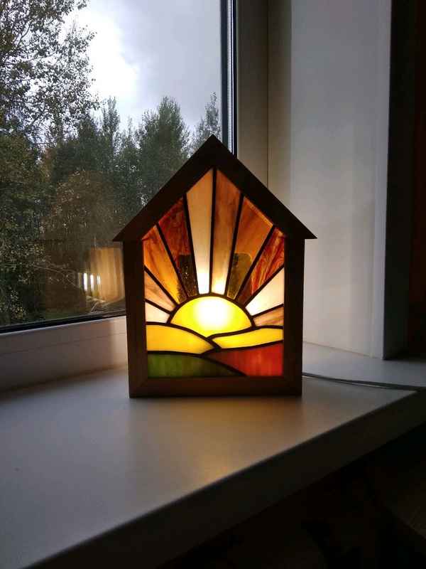 Витражные светильники