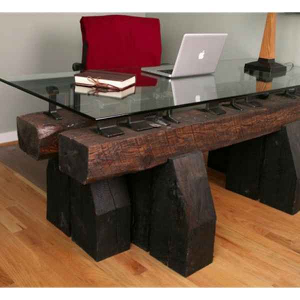 Мебель и предметы интерьера, сделанные вручную из вековых шпал