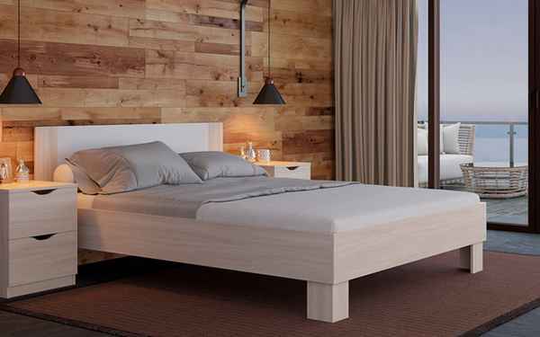 Кровать без изголовья: современный вариант дизайна спального ложа