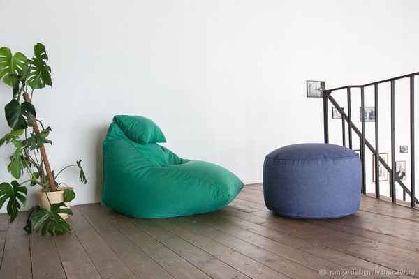 Фотоподборка интересных пуфов и бескаркасных тюфяков