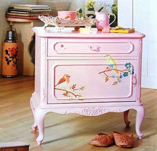 Декупаж детской мебели своими руками
