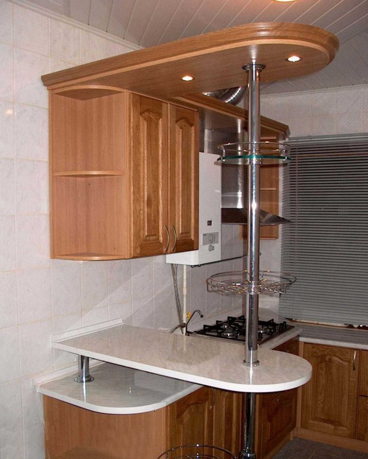 Как поставить барную стойку на маленькой кухне?