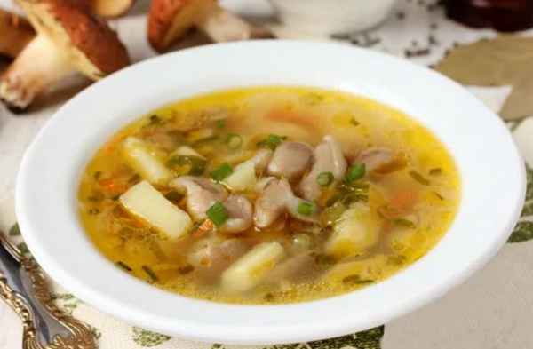 Готовим суп из маслят