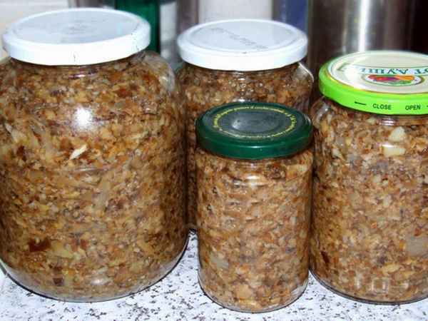 Заготовки грибной икры из вешенок на зиму