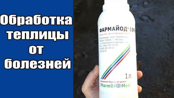 Обработка теплицы препаратом «Фармайод» осенью