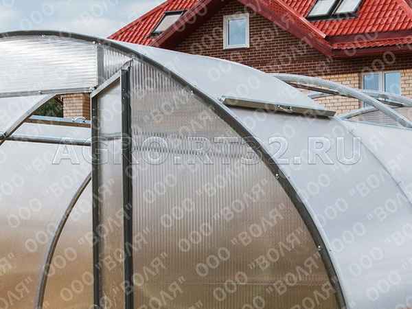 «Воля Орион»: теплица с раздвижной крышей