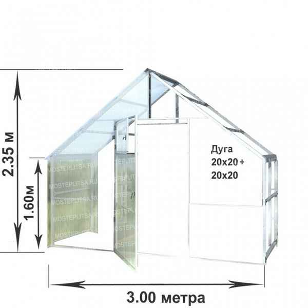 Особенности двускатной теплицы из поликарбоната