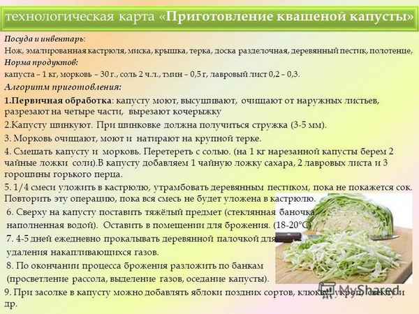 Сколько соли нужно при засолке капусты на 1 кг?