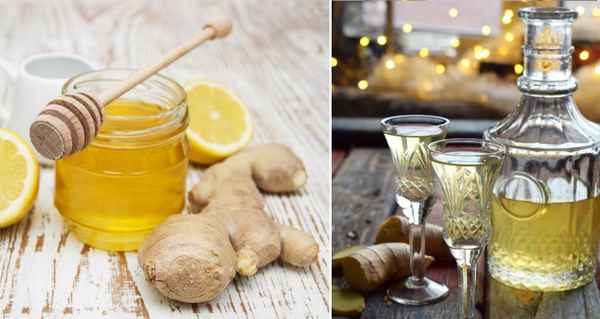 Рецепт приготовления имбирной настойки на водке с лимоном и мёдом в домашних условиях