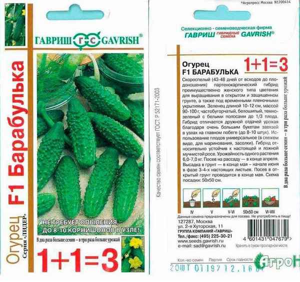 Выращивание, хаpaктеристика и описание огурца сорта Баpaбулька