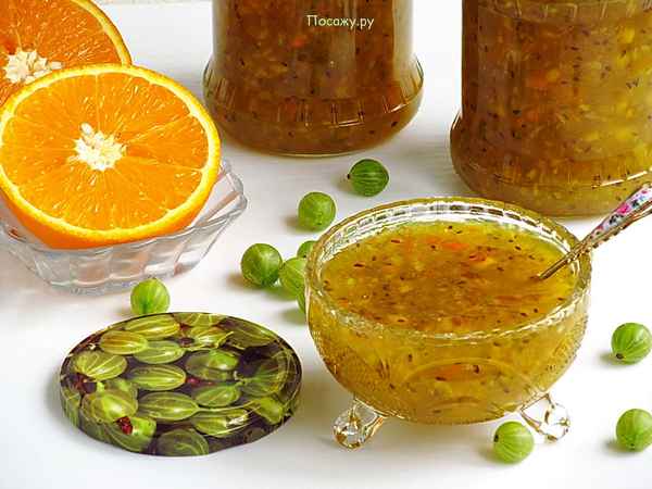 Рецепты приготовления крыжовника с апельсином: домашние заготовки на зиму