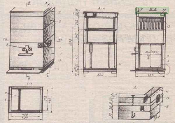 Как изготовить узковысокий улей своими руками