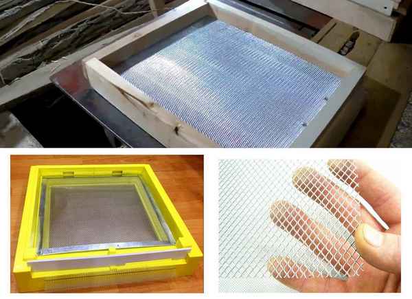Изготовление и применение сетчатого дна для улья