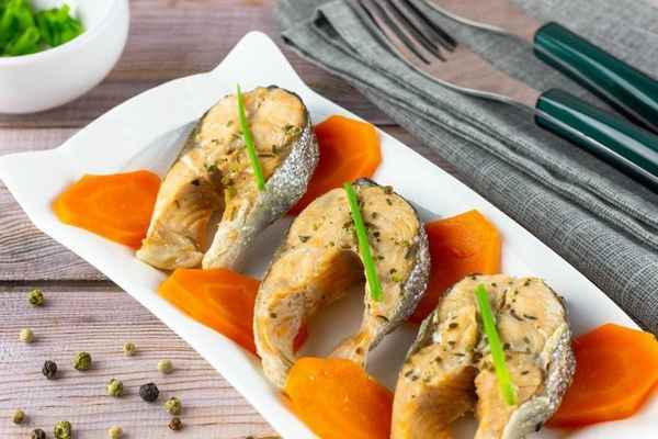 Как приготовить горбушу на пару