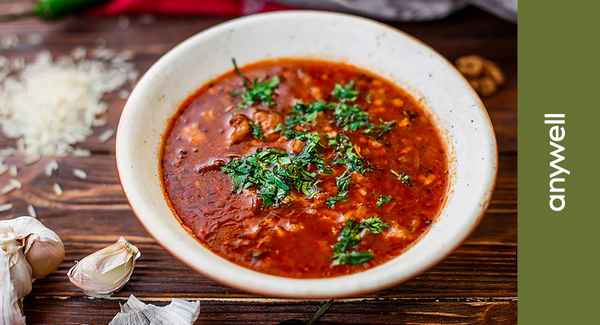 Вкусный суп харчо с грецкими орехами