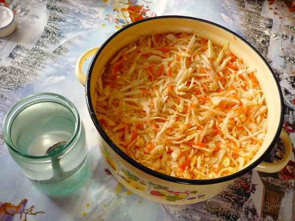 Как солить капусту в кастрюле