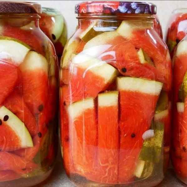 Пошаговые рецепты заготовок маринованного арбуза в банках без стерилизации