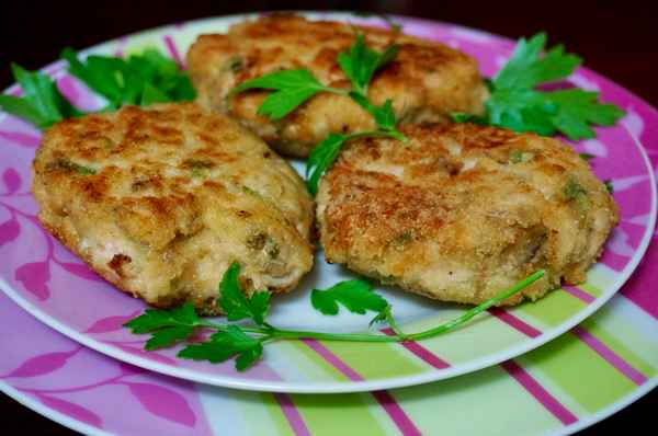 Рецепт вкусных куриных котлет с грибами