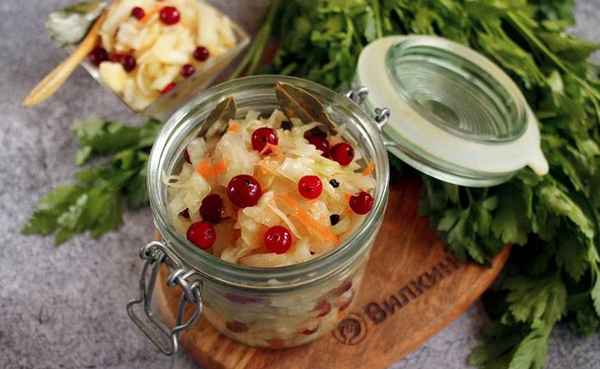 Капуста квашеная с клюквой: лучшие рецепты, пошаговое описание