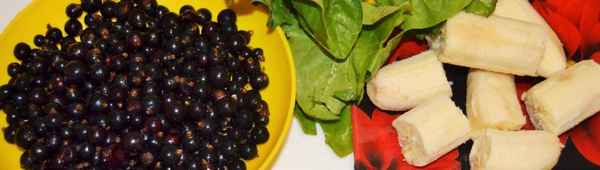 Смородина чёрная с бананом на зиму