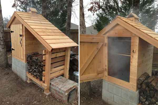 Как самому построить небольшую коптильню