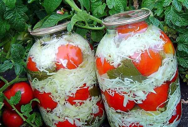 Капуста с помидорами на зиму: рецепты